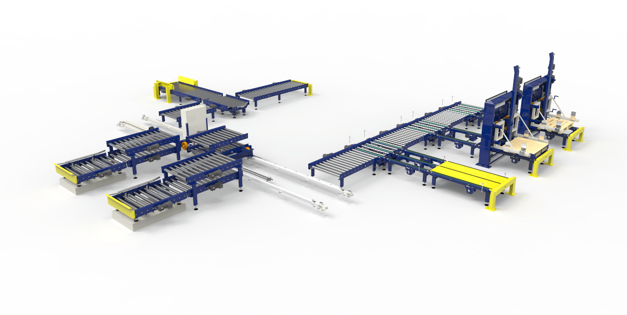 This is the design of a conveyor system we installed for one of our customers