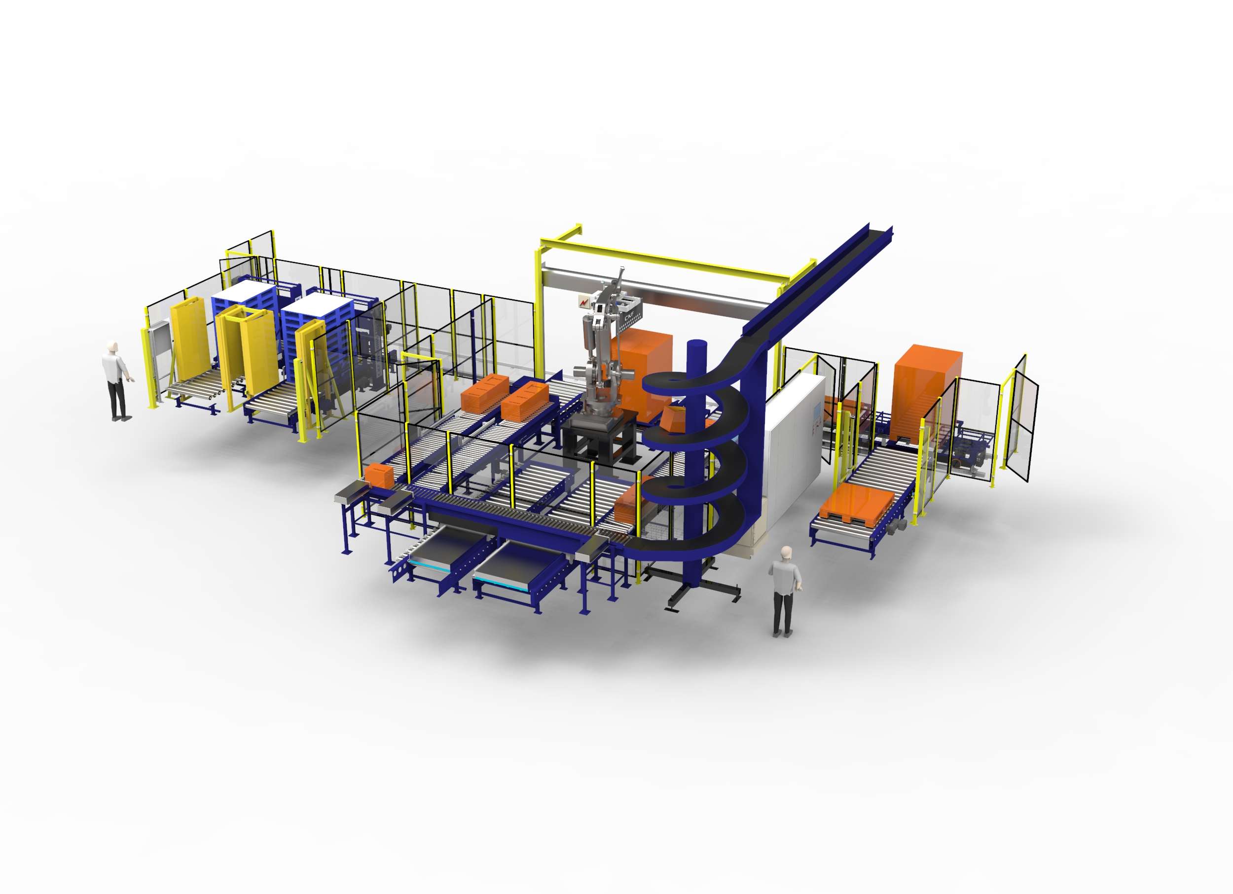 Multi Line robot palletising cell