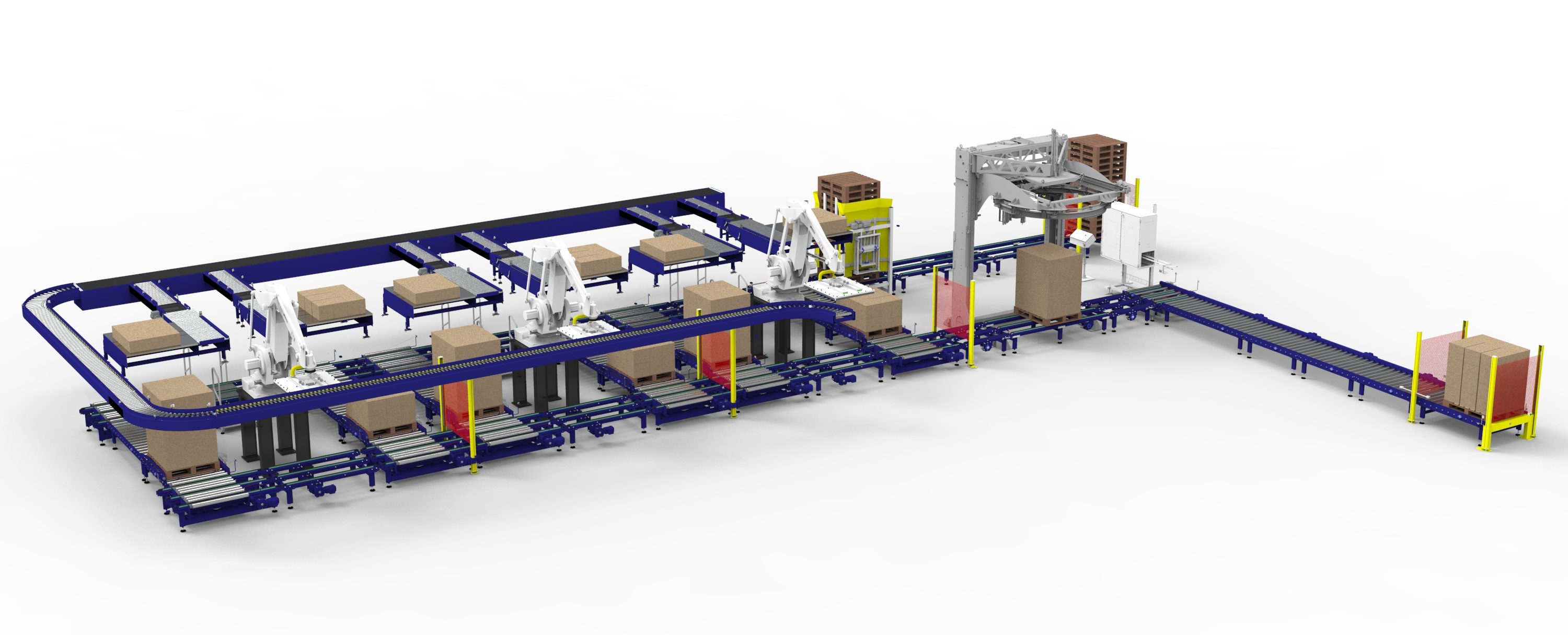 A solution which combines robot and layer palletising in one system