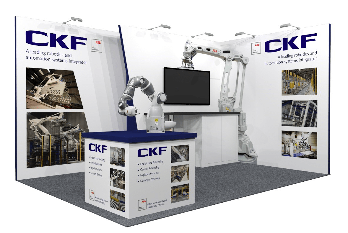CK Systems exhibition stand CKF Systems sales team