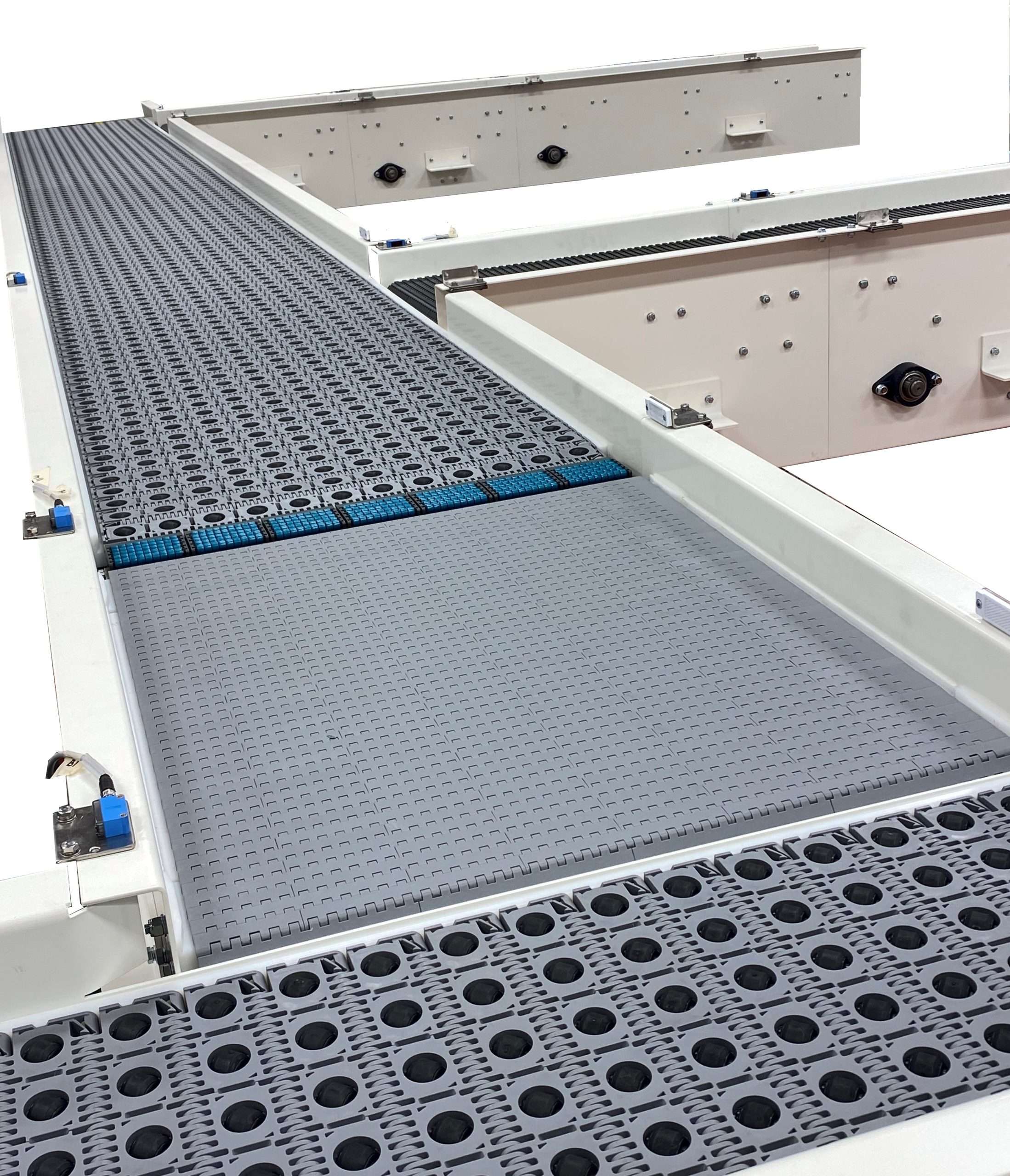 CKF built case conveyors utilising Intralox technology.