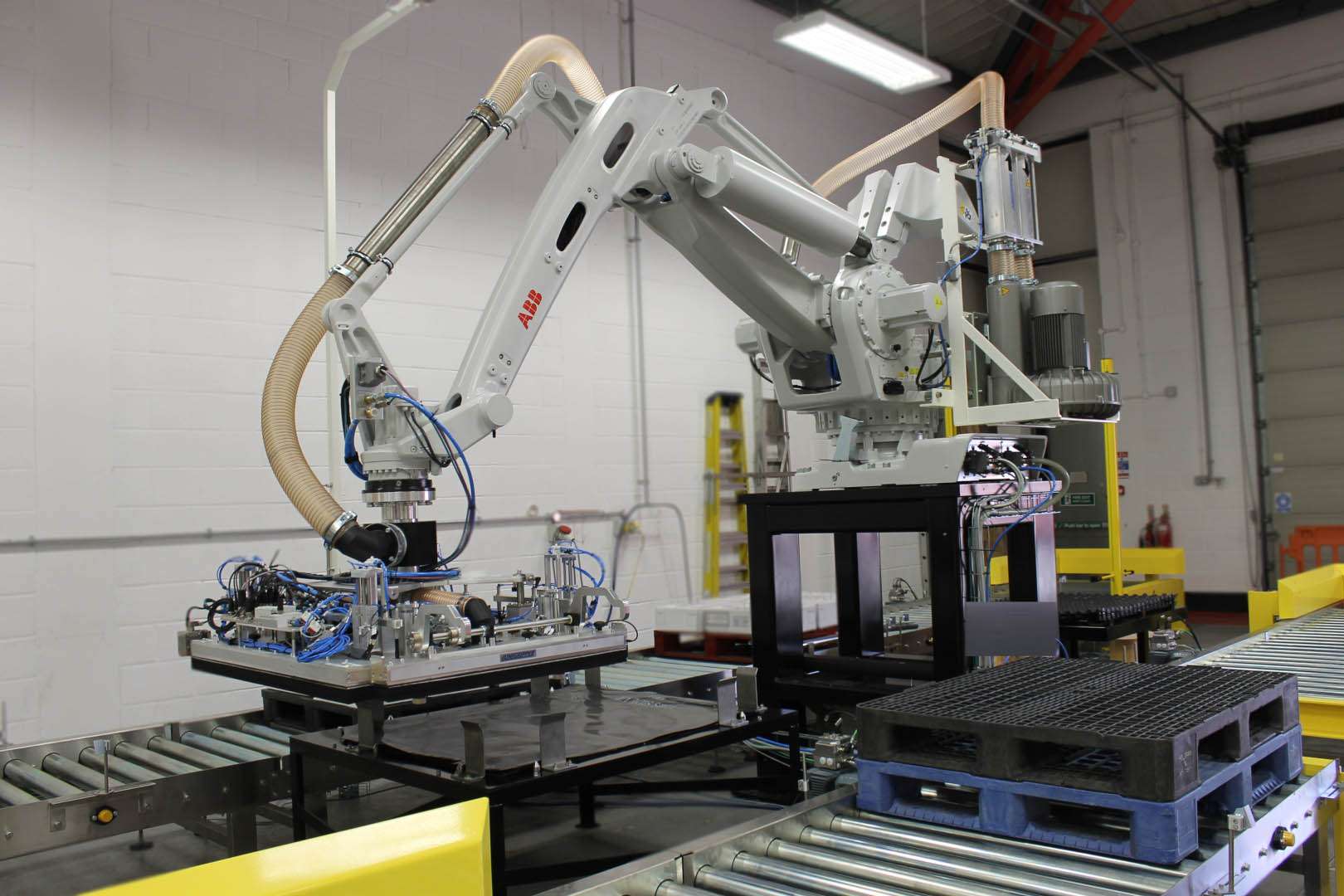 Robotic Tub Palletising utilising ABB robot