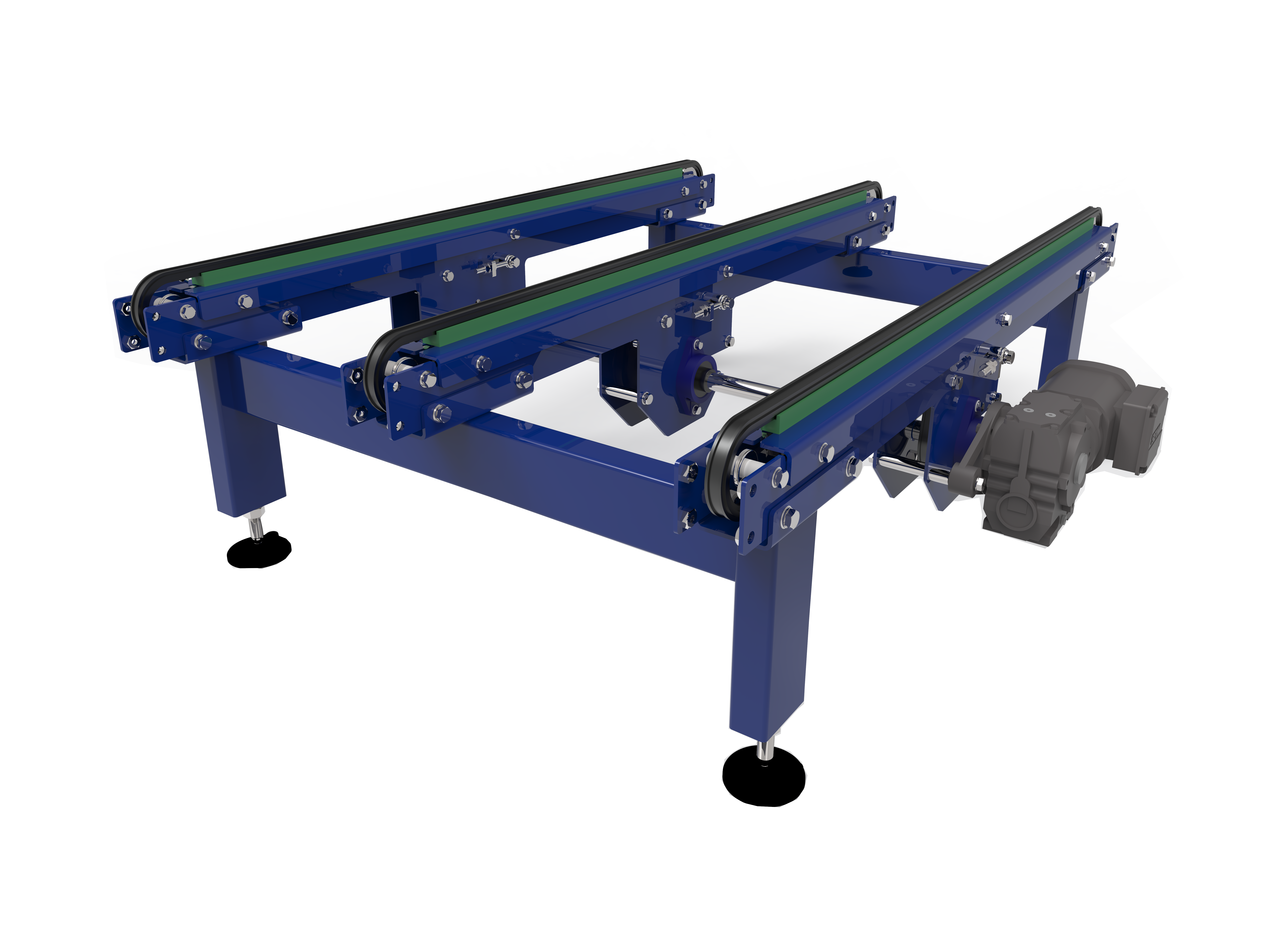Chain conveyor with legs