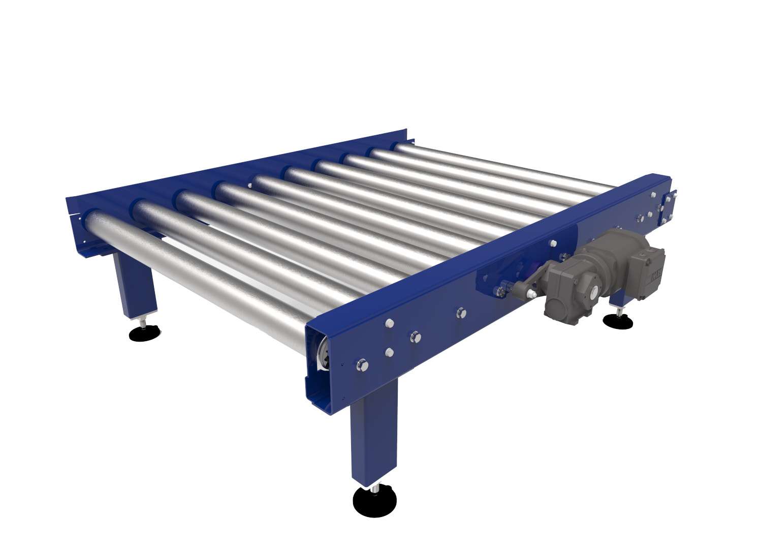 Roller conveyor with legs 