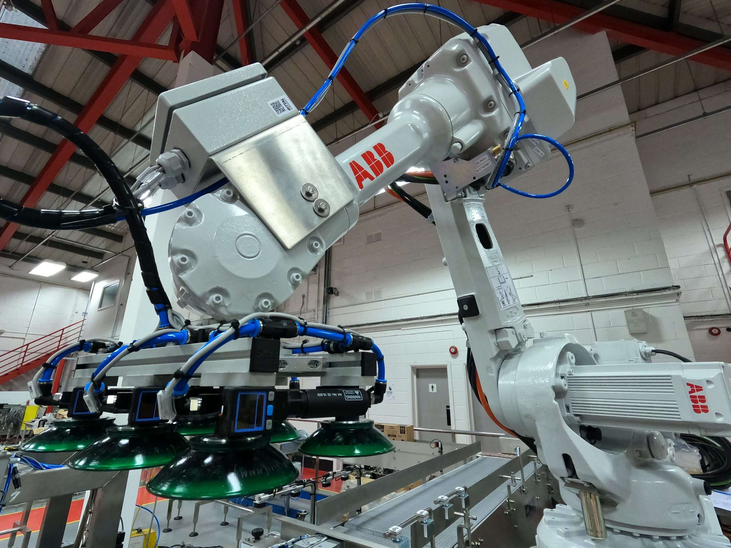 An ABB robot used by CKF in a case packer